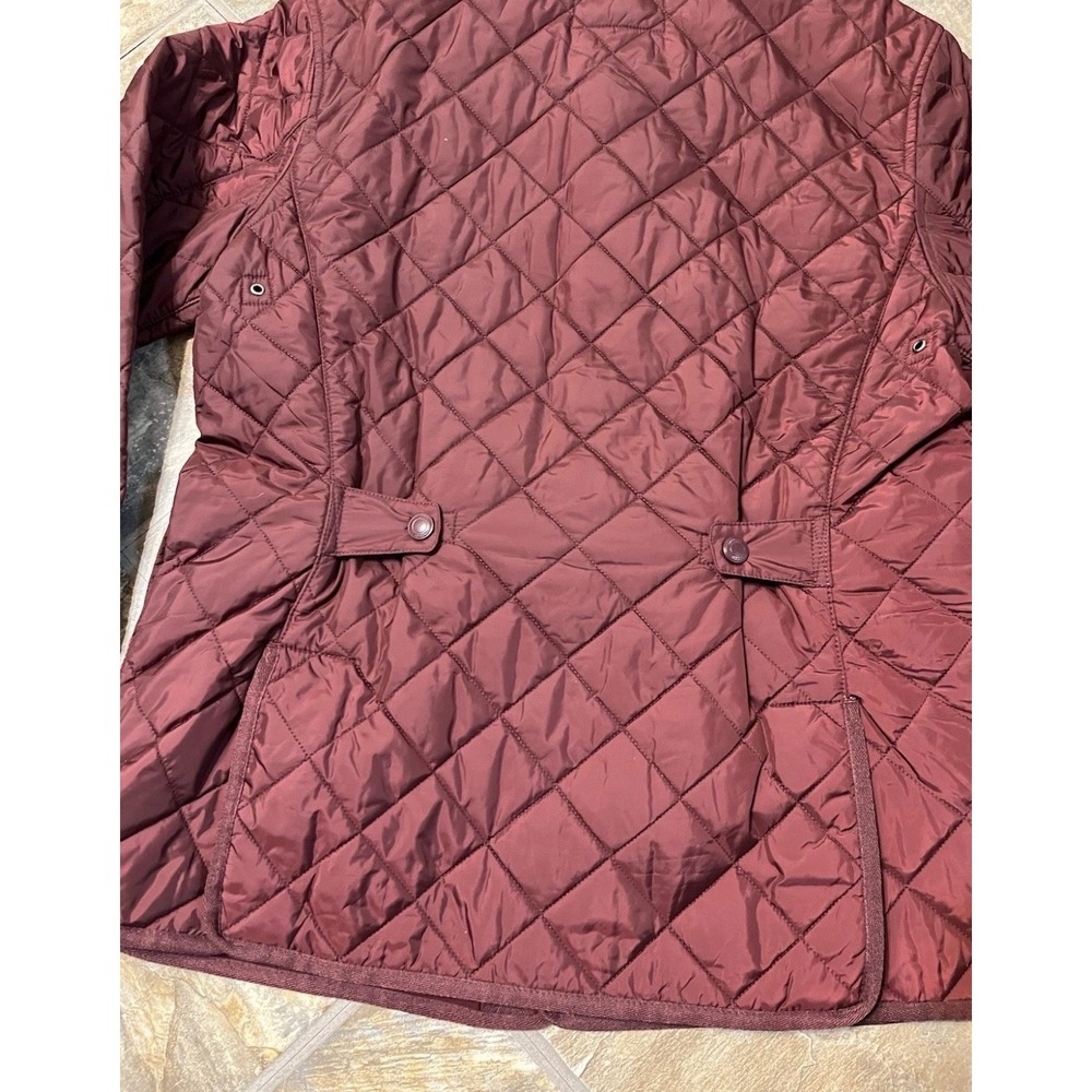 UNTUCKit Quilted Barn Jacket Mens Medium Burgundy Diamond Field Coat - Picture 8 of 10